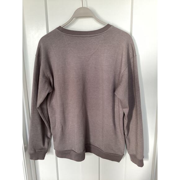 Natural life boho comfy retro casual smiley face sweatshirt with pockets small - Picture 6 of 9